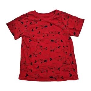 Maximus Rex Red Shark Boys Shirt Size 6